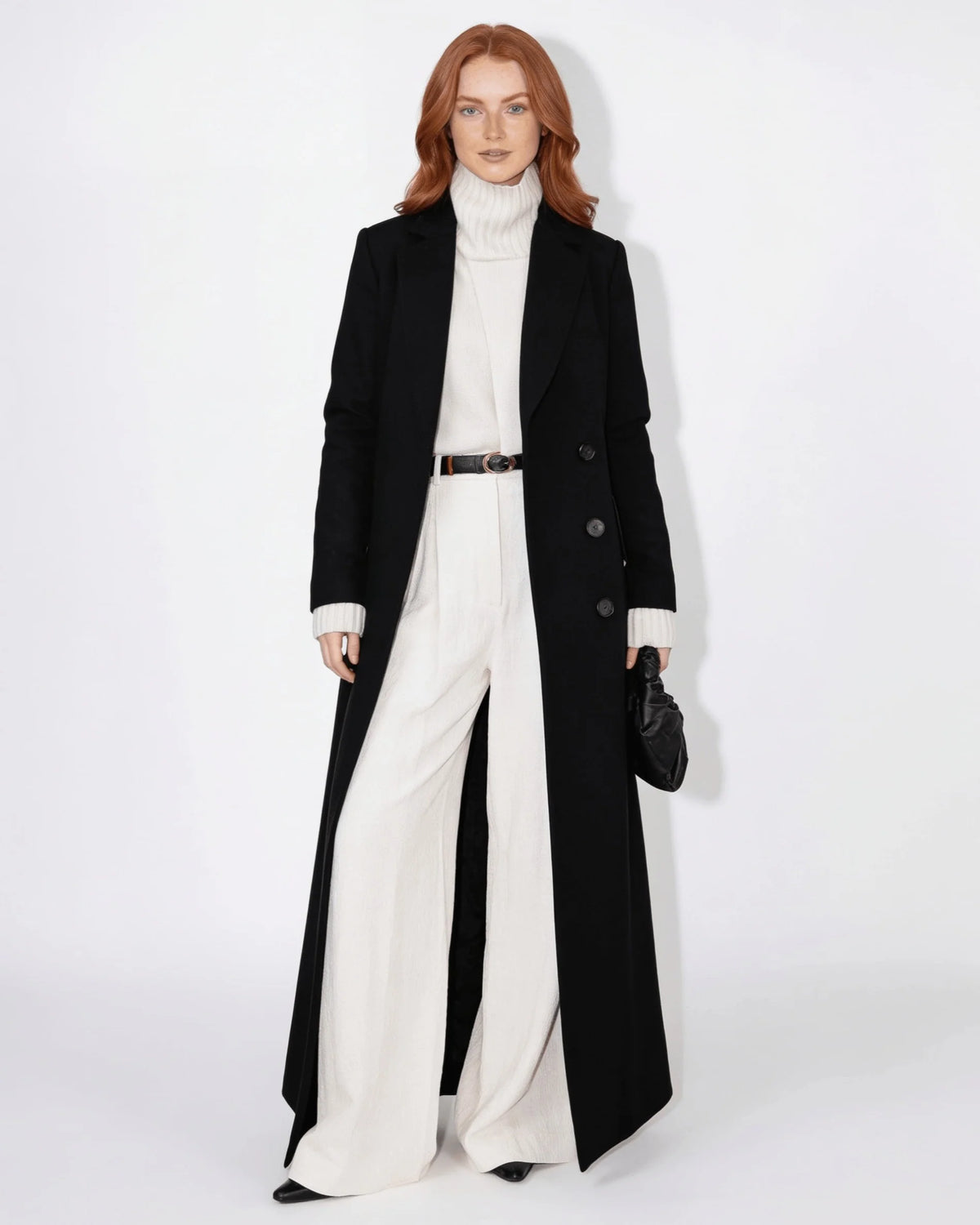 Maxi Coat Notch Lapel Single-Breasted Longline 11