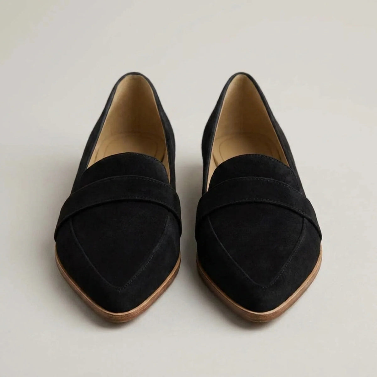 Black Loafers Women | Slip-On Casual Flat Shoes 5