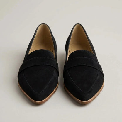 Black Loafers Women | Slip-On Casual Flat Shoes 5