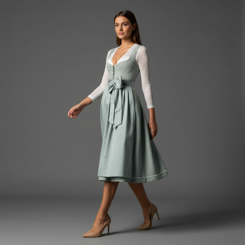 Elegant Dirndl Costume Dress | Women's Oktoberfest Attire
