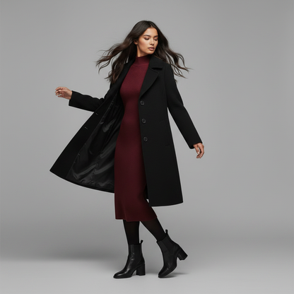 Elegant Women's Wool Coat | Stylish Winter Coats Women
