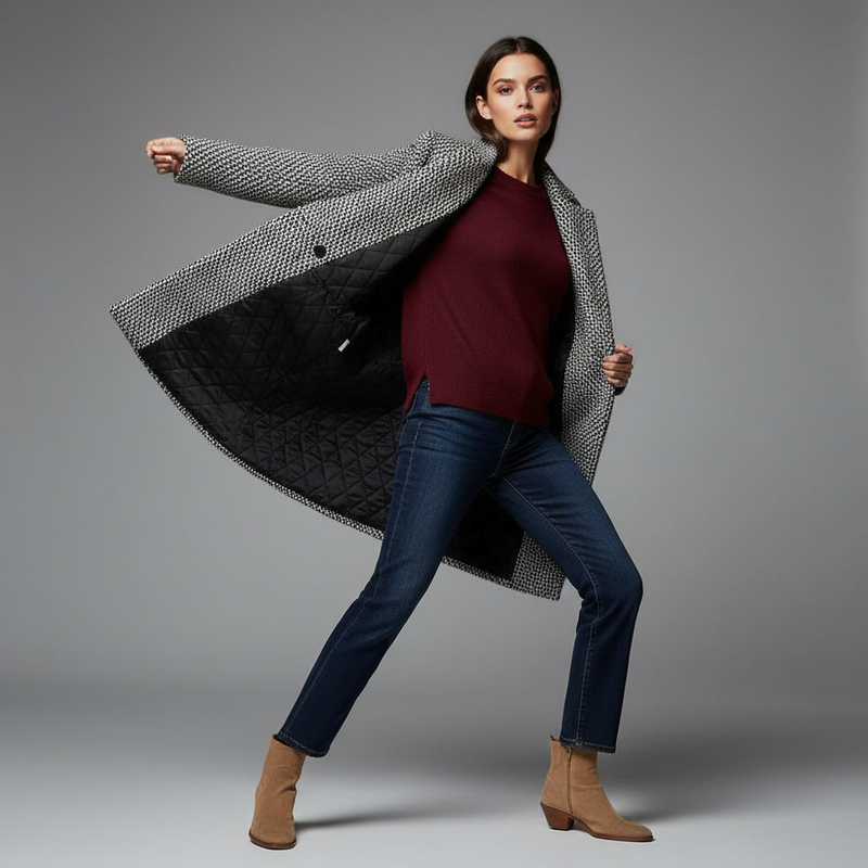 Elegant Wool Coat | Women's Winter Outerwear