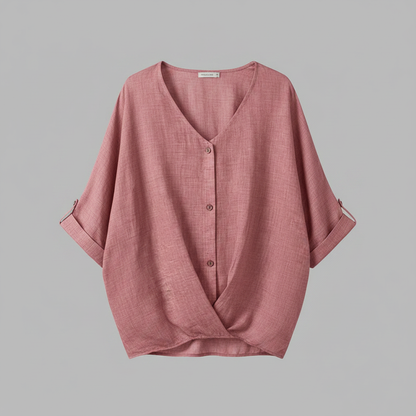 Elegant V-Neck Long Sleeve Blouse | Women's Fashion Top 4
