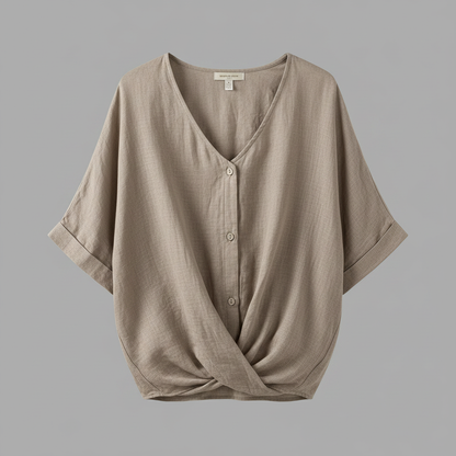Elegant V-Neck Long Sleeve Blouse | Women's Fashion Top 5