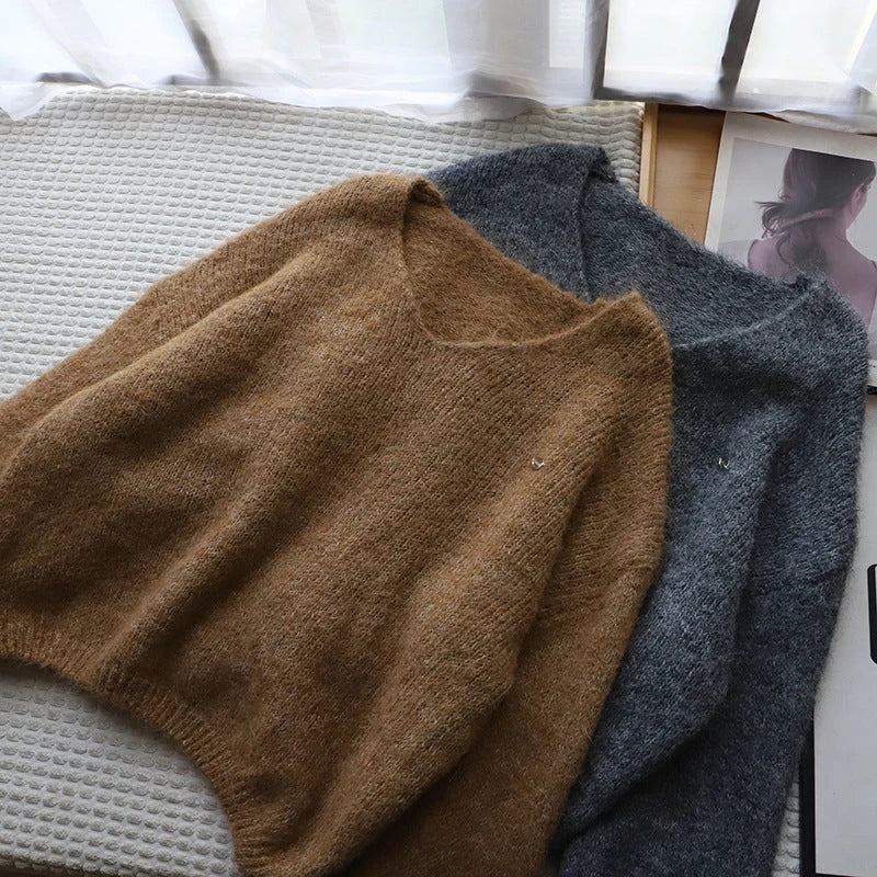 Fiorentina Softness Sweater | Women's V-Neck Loose Fit Knitwear 0