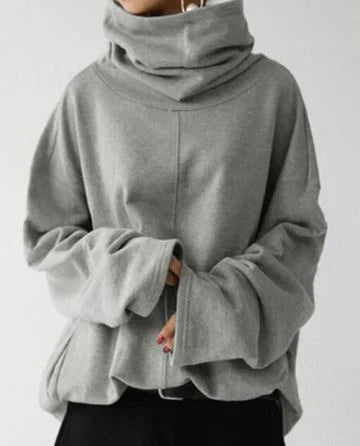 High-Neck Cozy Hoodie | Women's Sweatshirt 1