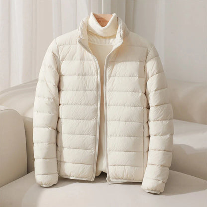High Collar Down Jacket Pastel 1