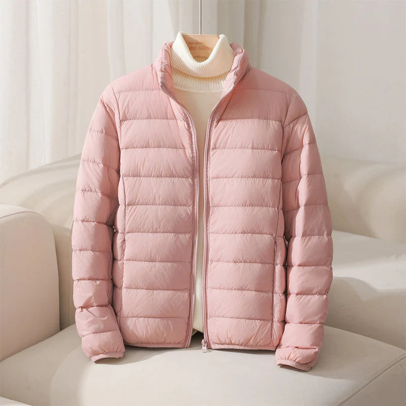 High Collar Down Jacket Pastel 2