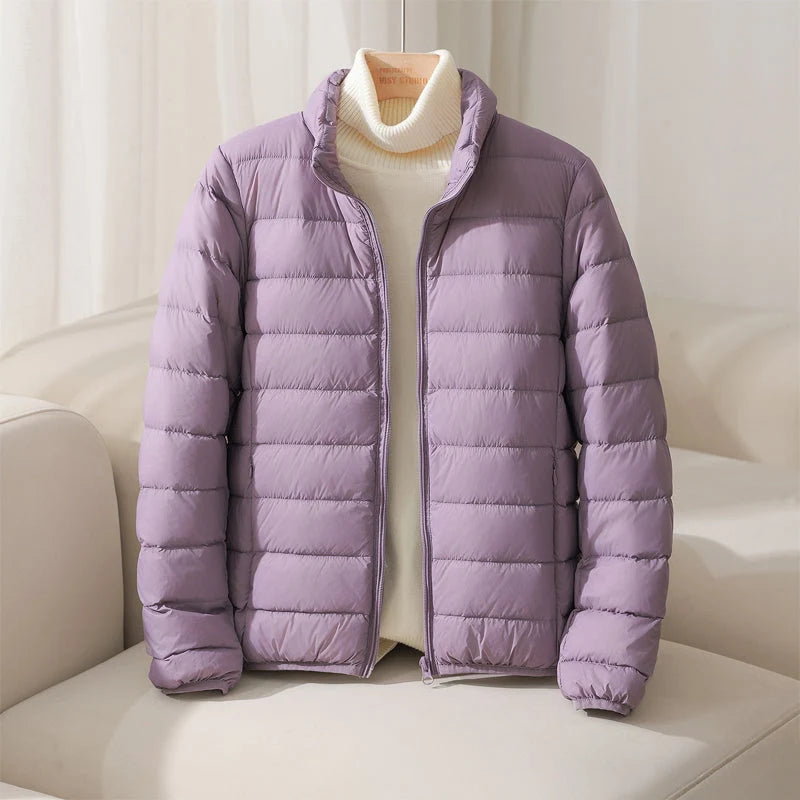 High Collar Down Jacket Pastel 3