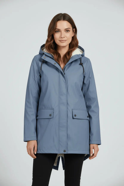 Hooded Water-Repellent Trench Coat | Women's Longline Jacket 0