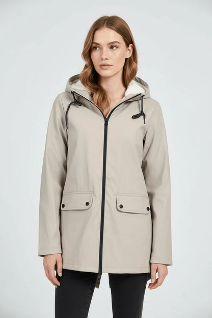 Hooded Water-Repellent Trench Coat | Women's Longline Jacket 2