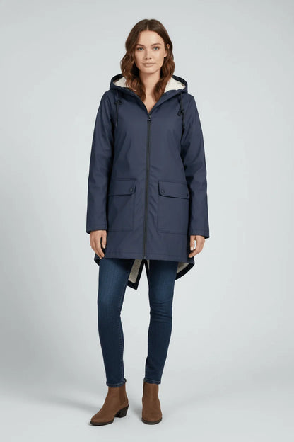 Hooded Water-Repellent Trench Coat | Women's Longline Jacket 3