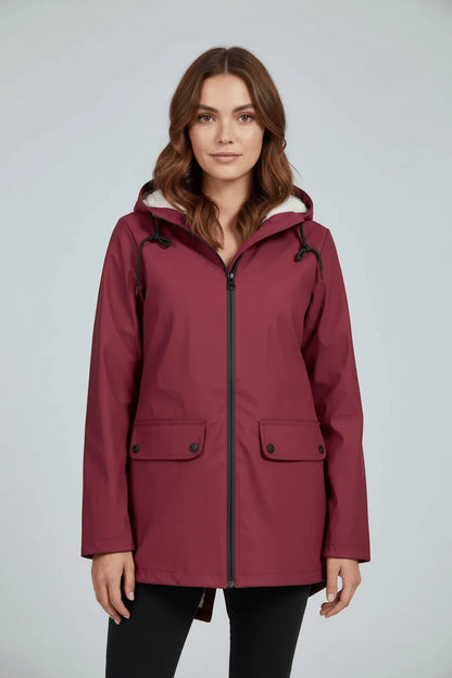 Hooded Water-Repellent Trench Coat | Women's Longline Jacket 4