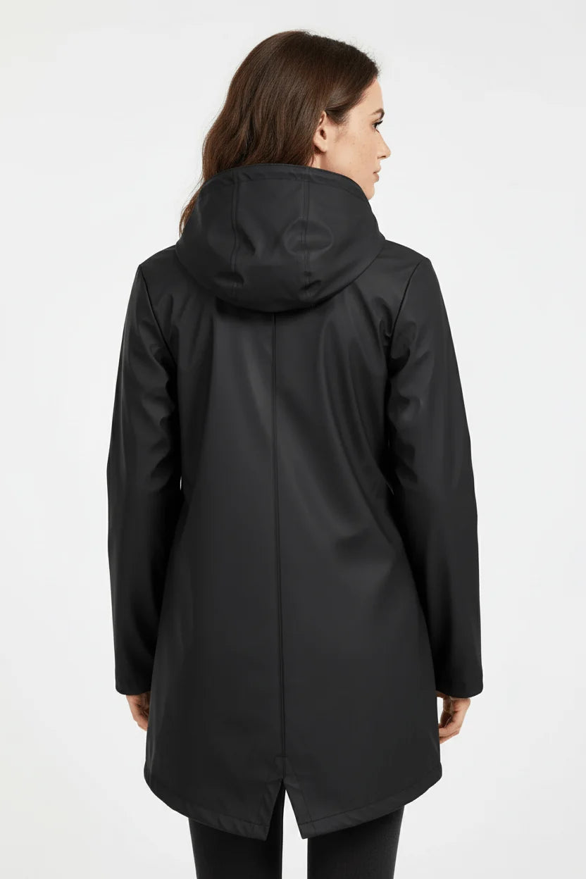 Hooded Water-Repellent Trench Coat | Women's Longline Jacket 6