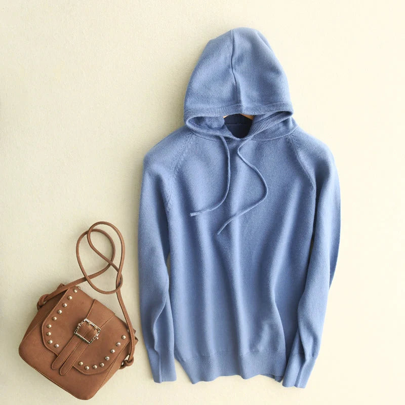 Lightweight Knit Hoodie | Soft Pullover Sweater for Women 3