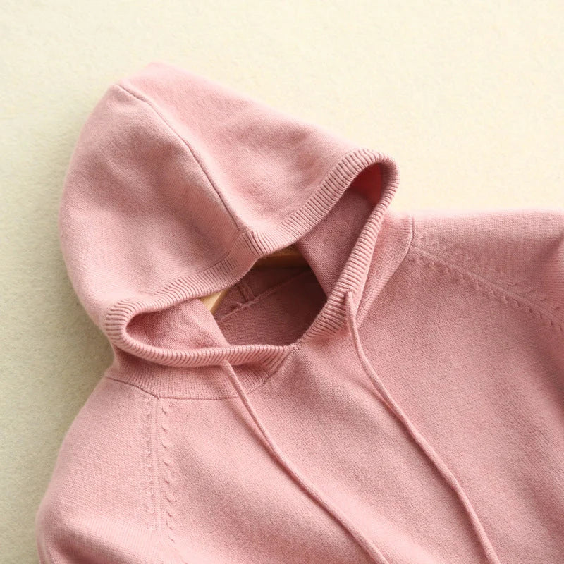 Lightweight Knit Hoodie | Soft Pullover Sweater for Women 4