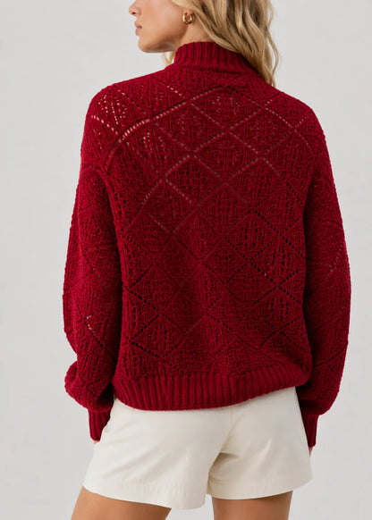 Long Faux Cashmere Cardigan | Women's Button-Front Sweater 3