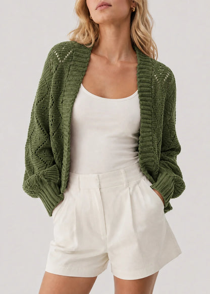 Long Faux Cashmere Cardigan | Women's Button-Front Sweater 6