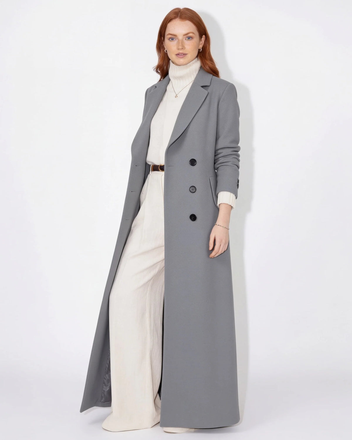 Maxi Coat Notch Lapel Single-Breasted Longline 5