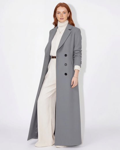 Maxi Coat Notch Lapel Single-Breasted Longline 5