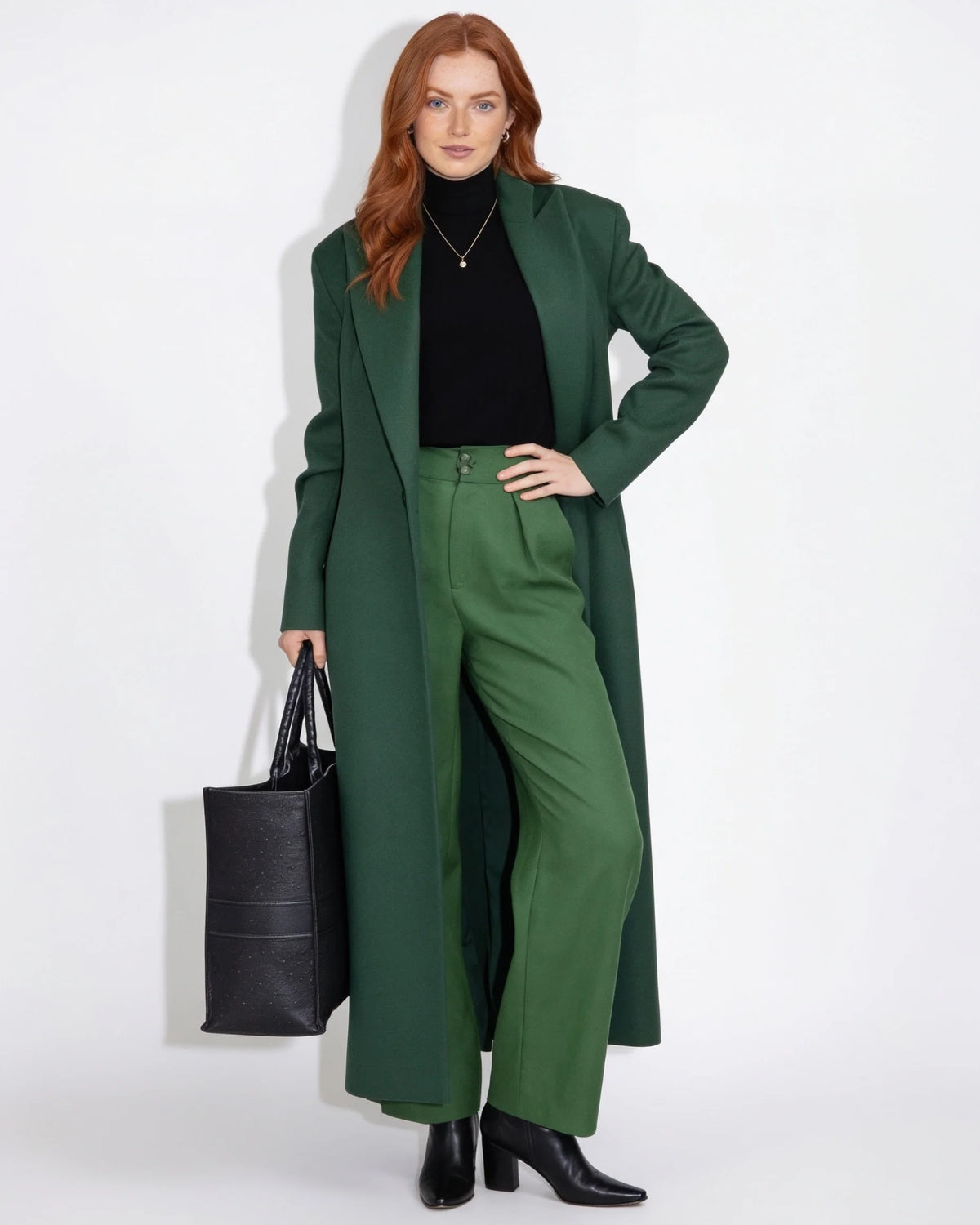 Maxi Coat Notch Lapel Single-Breasted Longline 8