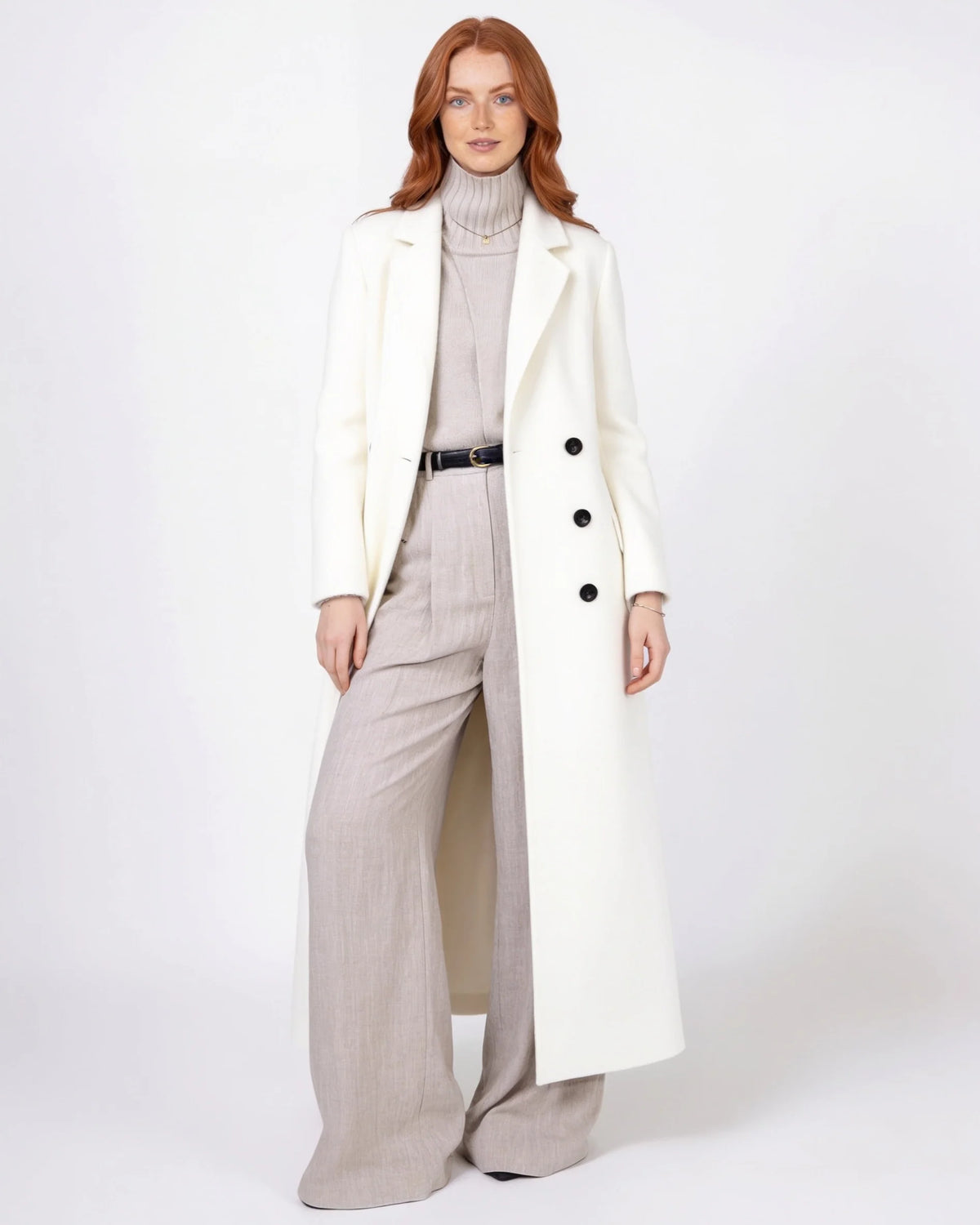 Maxi Coat Notch Lapel Single-Breasted Longline 9