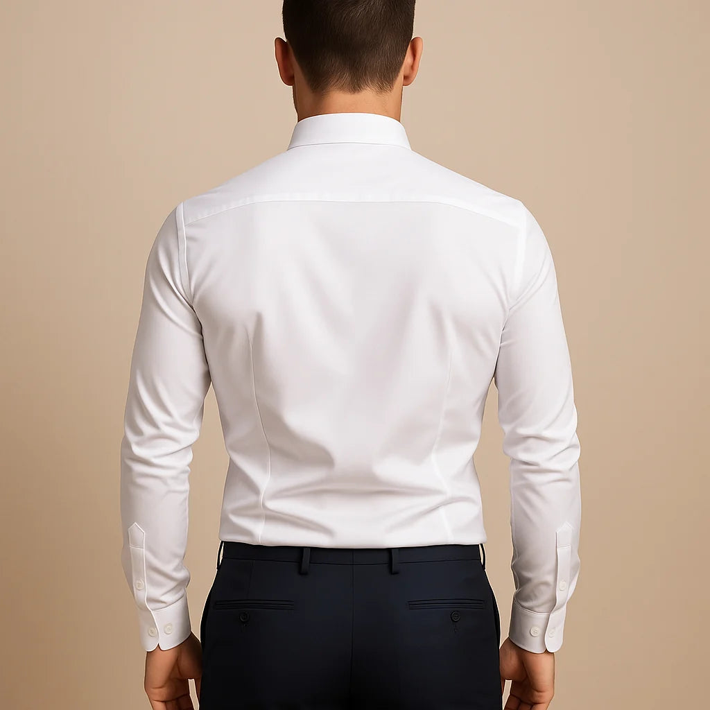Men's Dress Shirt Long Sleeve Modern Classic 3