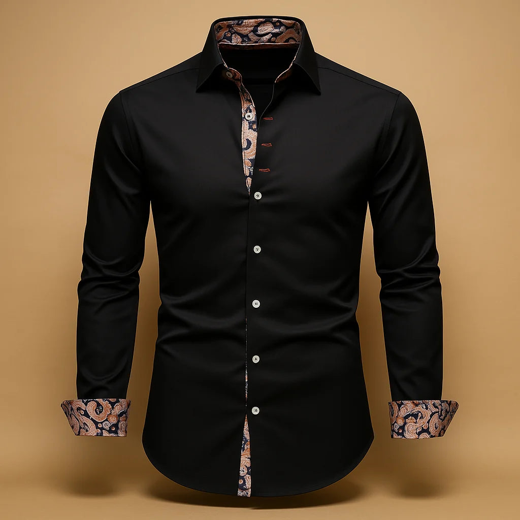 Men's Dress Shirt Long Sleeve Modern Classic 6