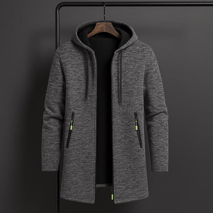 Men's Fleece Lined Hooded Jacket | Men's Winter Coat Black 4