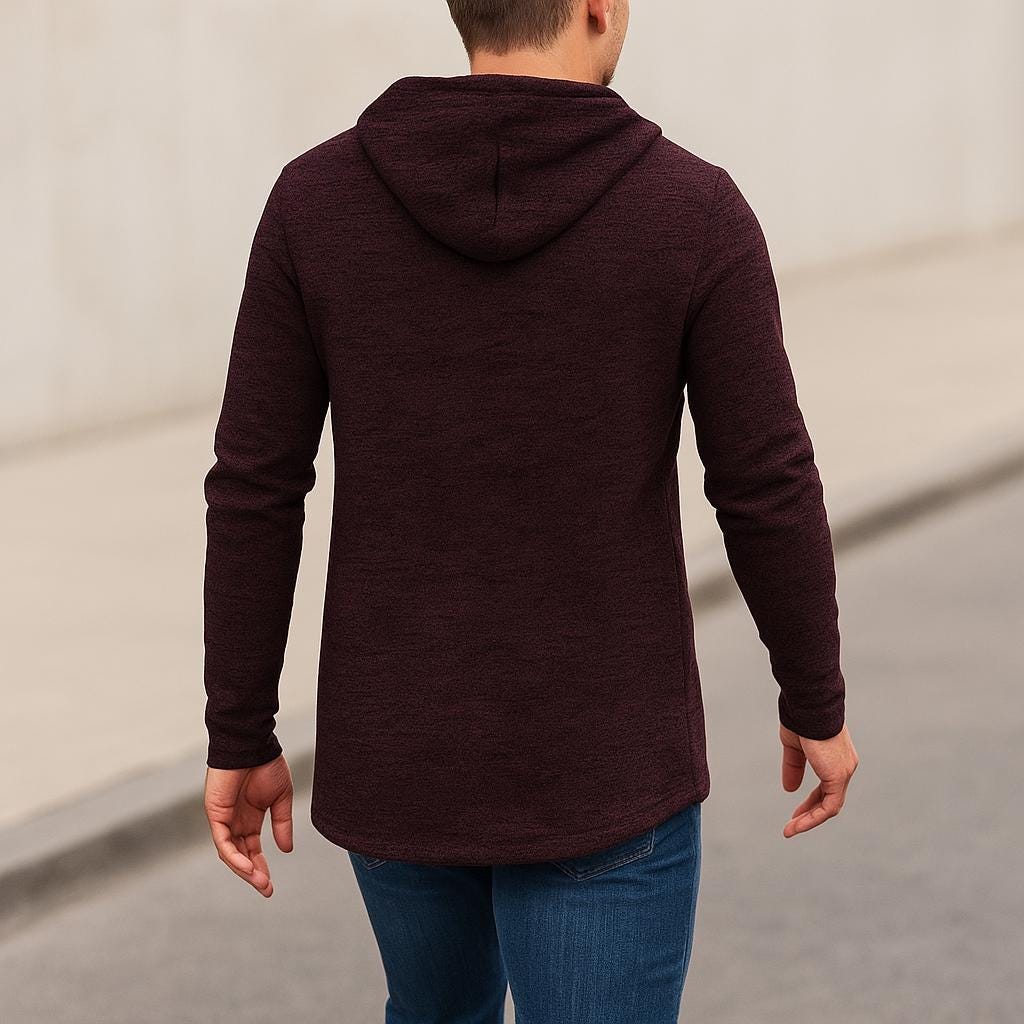 Men's Fleece Lined Hooded Jacket | Men's Winter Coat Black 6