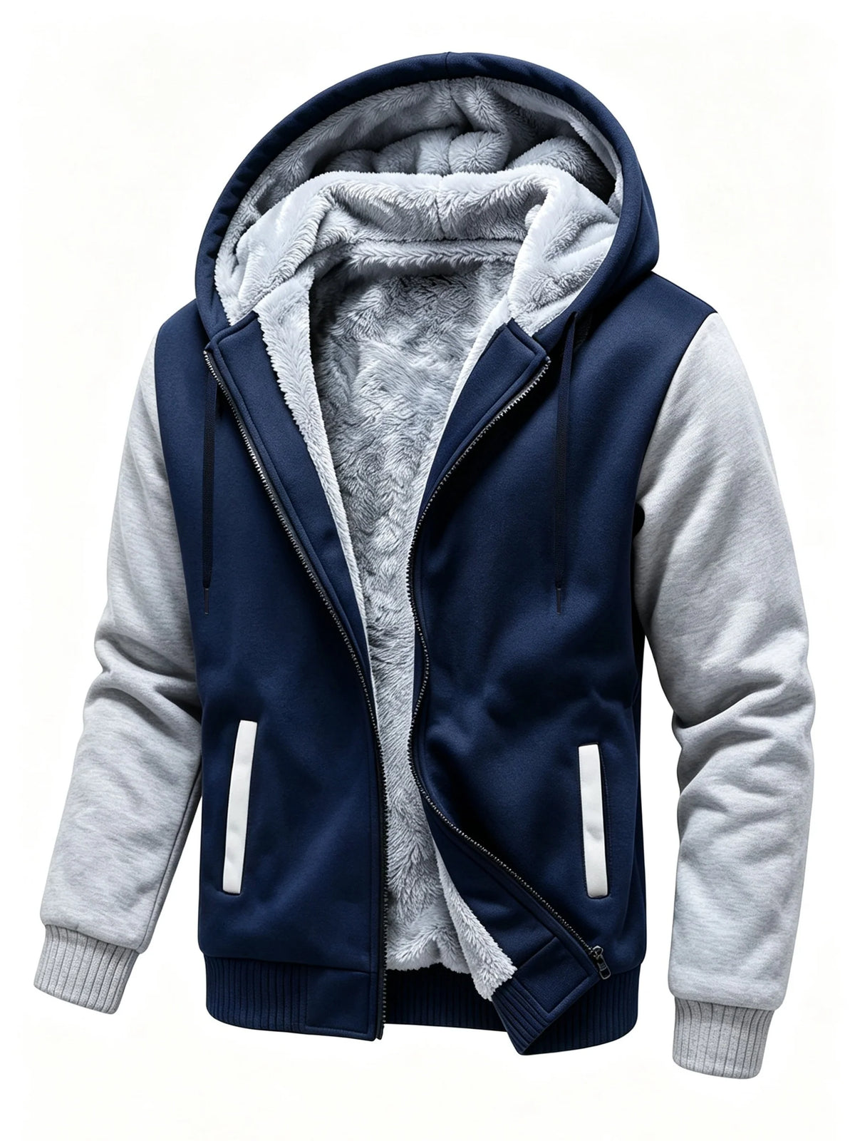Men's Fleece Zip-Up Hoodie | Warm Autumn Sweatshirt 3