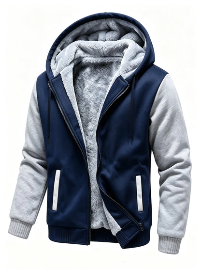 Men's Fleece Zip-Up Hoodie | Warm Autumn Sweatshirt 3