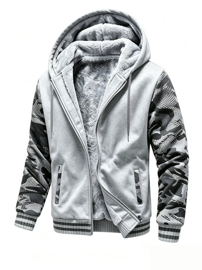 Men's Fleece Zip-Up Hoodie | Warm Autumn Sweatshirt 5