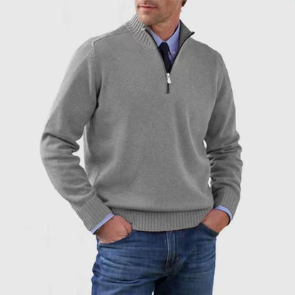 Men's Half Zip Jumper | Cotton Knitwear for Autumn 1