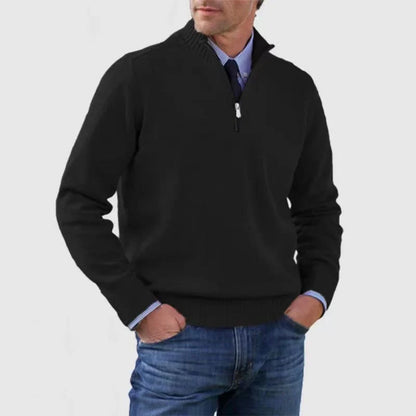 Men's Half Zip Jumper | Cotton Knitwear for Autumn 2