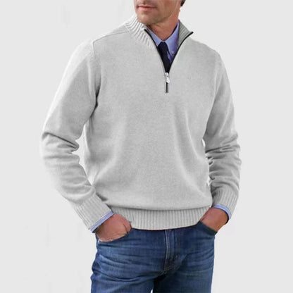 Men's Half Zip Jumper | Cotton Knitwear for Autumn 3