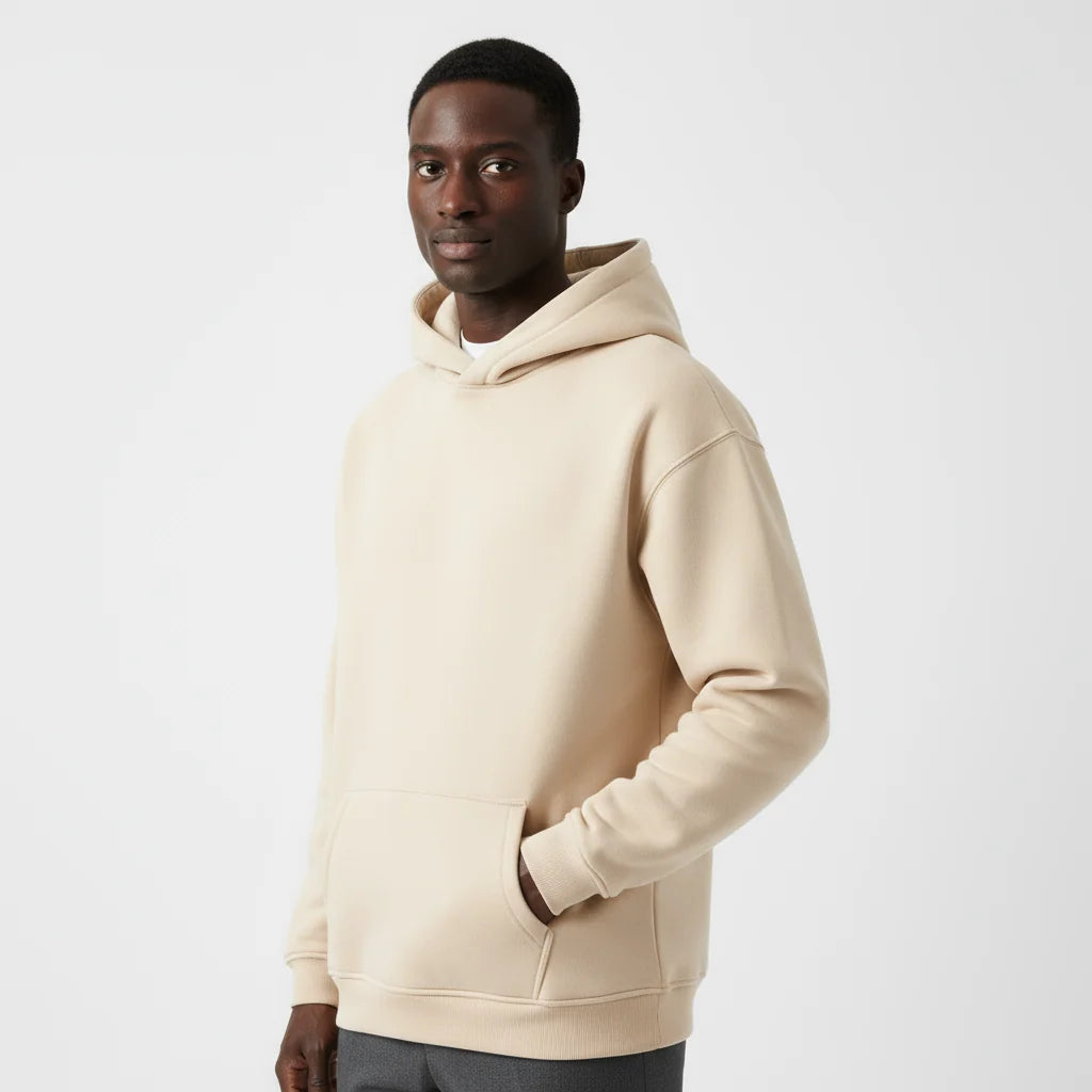 Men's Heavyweight Cotton Hoodie | Relaxed Fit Sweatshirt 7