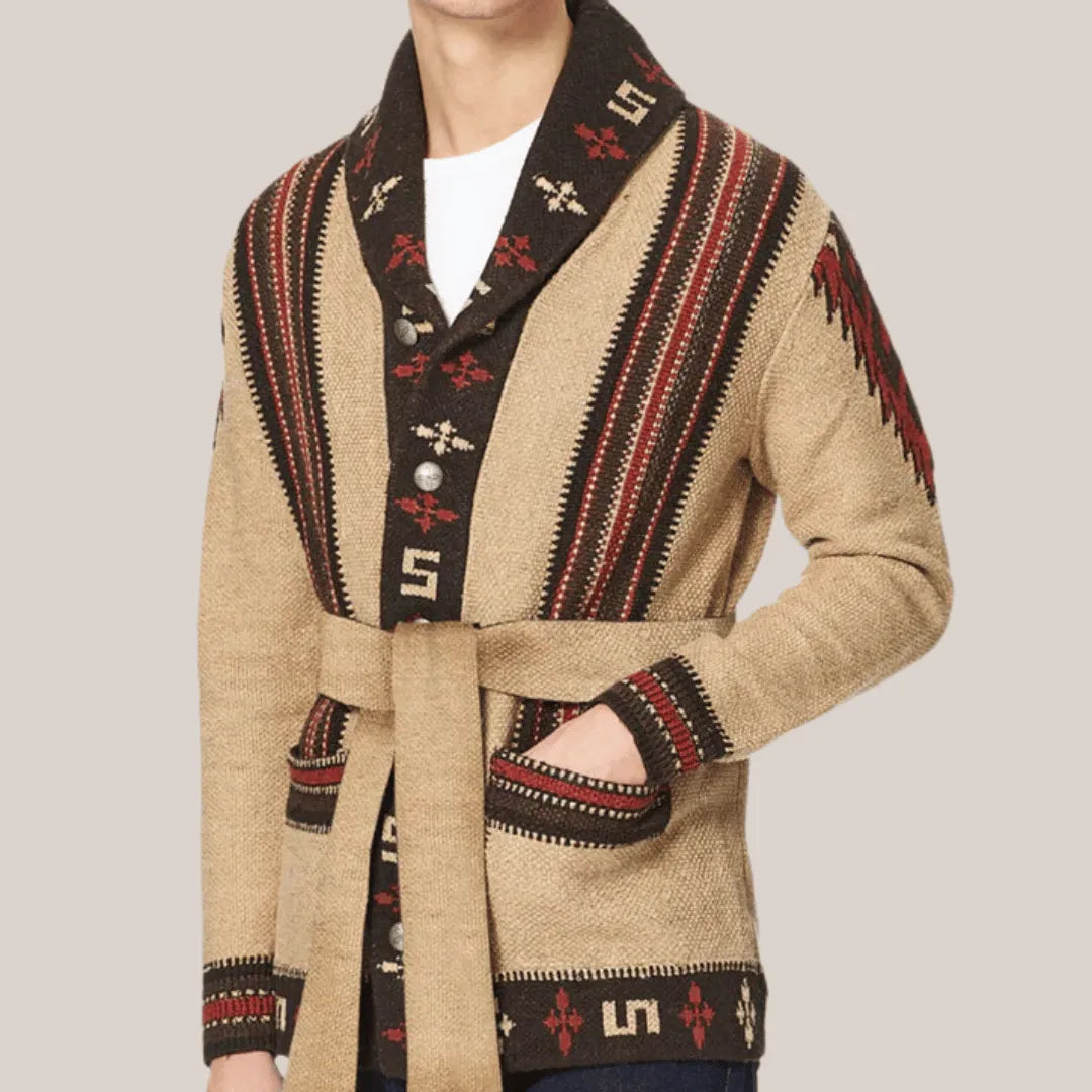 Men's Jacquard Knitted Jumper | Men's Knitwear Autumn Design 1