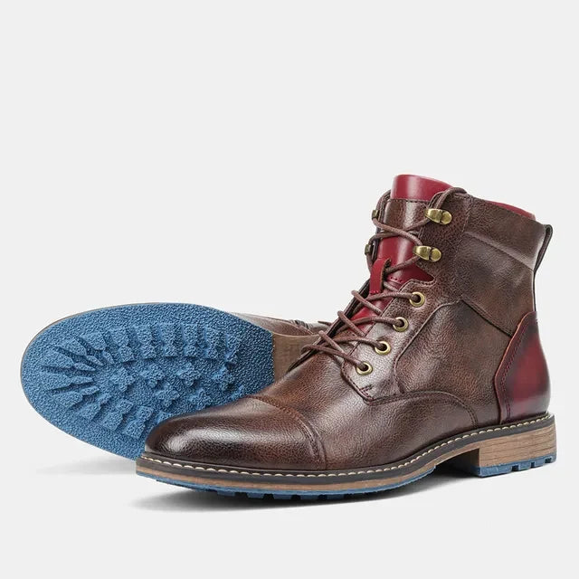 Men's PU Leather Ankle Boots | Slip-Resistant Comfortable Fit 4