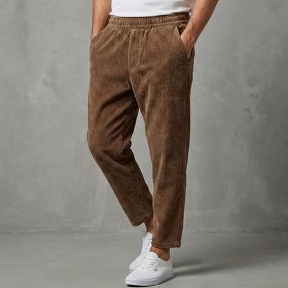 Men's Tailored Trousers | Relaxed Tapered Fit Casual Pants 2