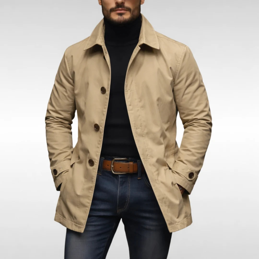 Men's Water-Resistant Long Coat | Winter Overcoat 3