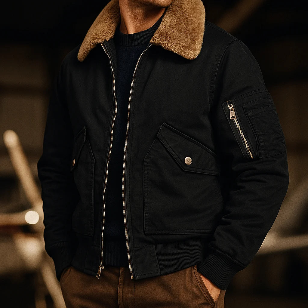 Men's Waterproof Fleece Jacket | Autumn Bomber Coat 2