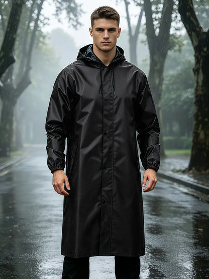Men's Waterproof Mid-Length Hooded Coat | Men's Winter Coat 1
