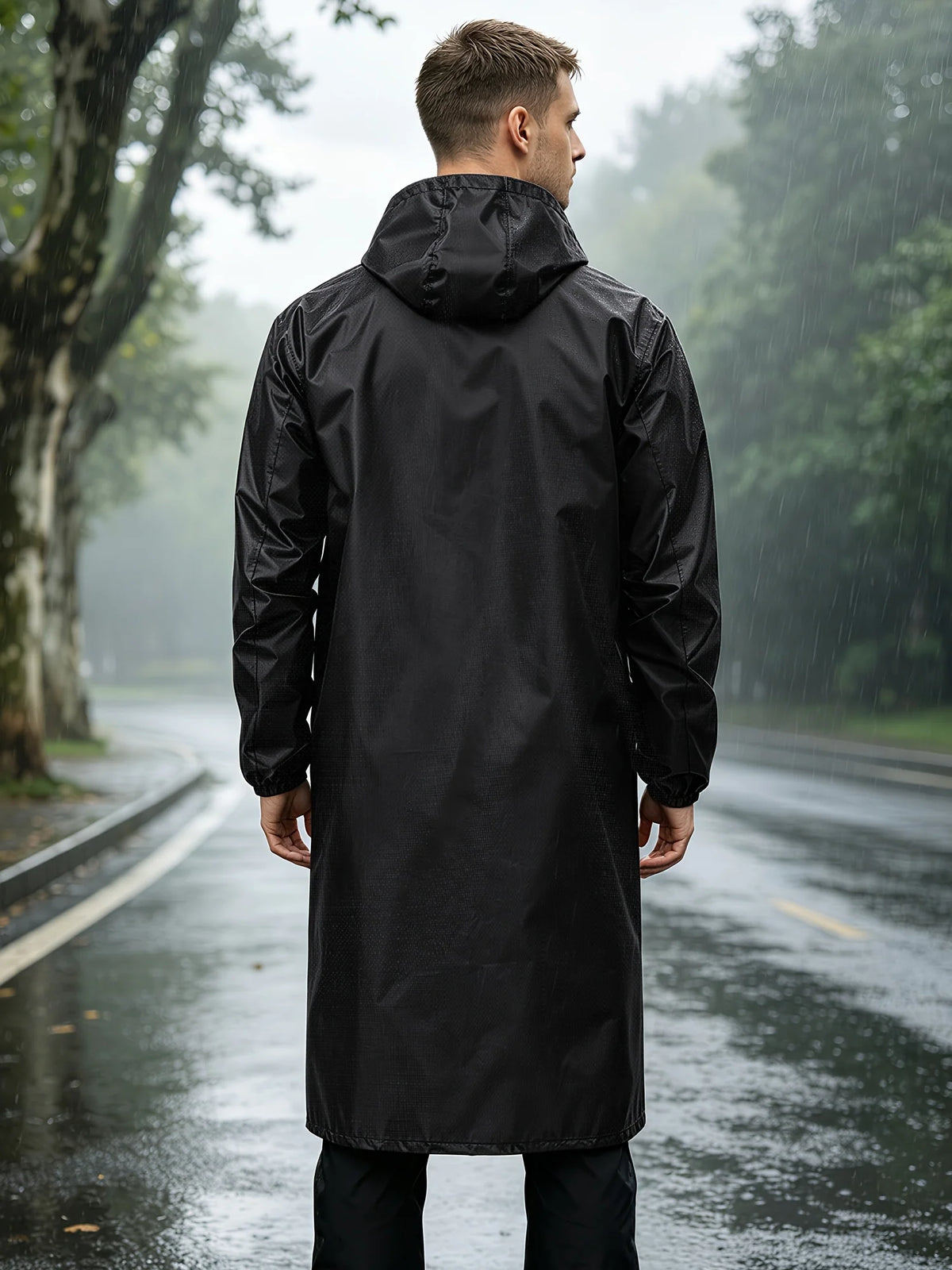 Men's Waterproof Mid-Length Hooded Coat | Men's Winter Coat 2