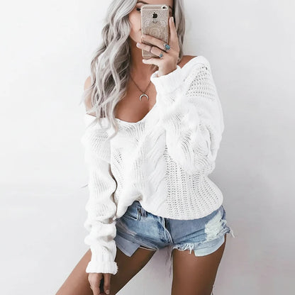 Oversized Cable Knit Sweater | Women's Openwork Pullover 7