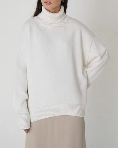 Oversized Turtleneck Sweater | Women's Relaxed Knit Top 4