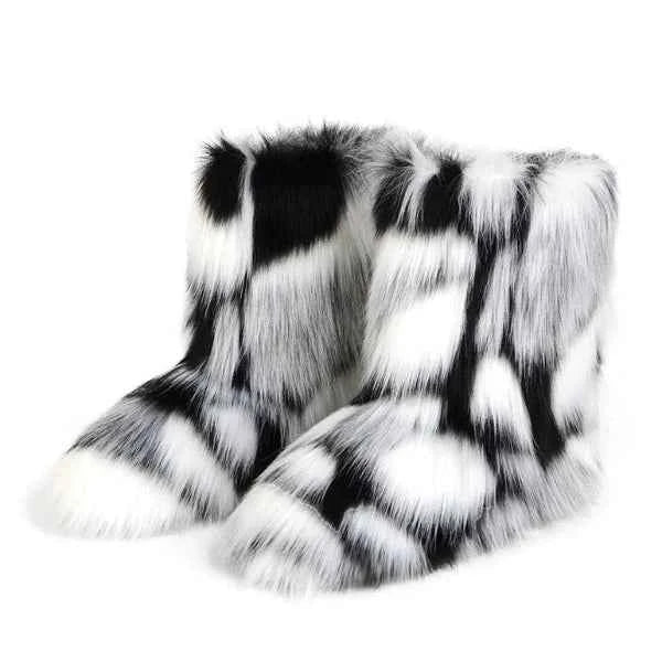 Plush Slip-On Women's Winter Boots | Ankle Height Casual Footwear 4