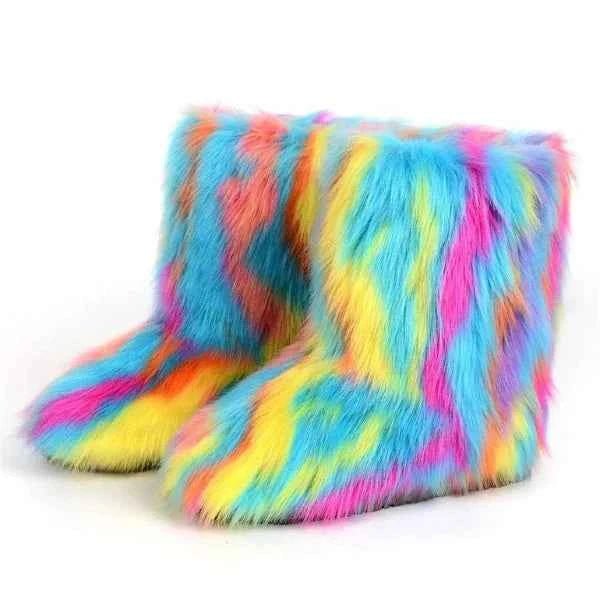 Plush Slip-On Women's Winter Boots | Ankle Height Casual Footwear 5