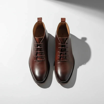 Robbin | Men's Black Ankle Boots Genuine Leather 3
