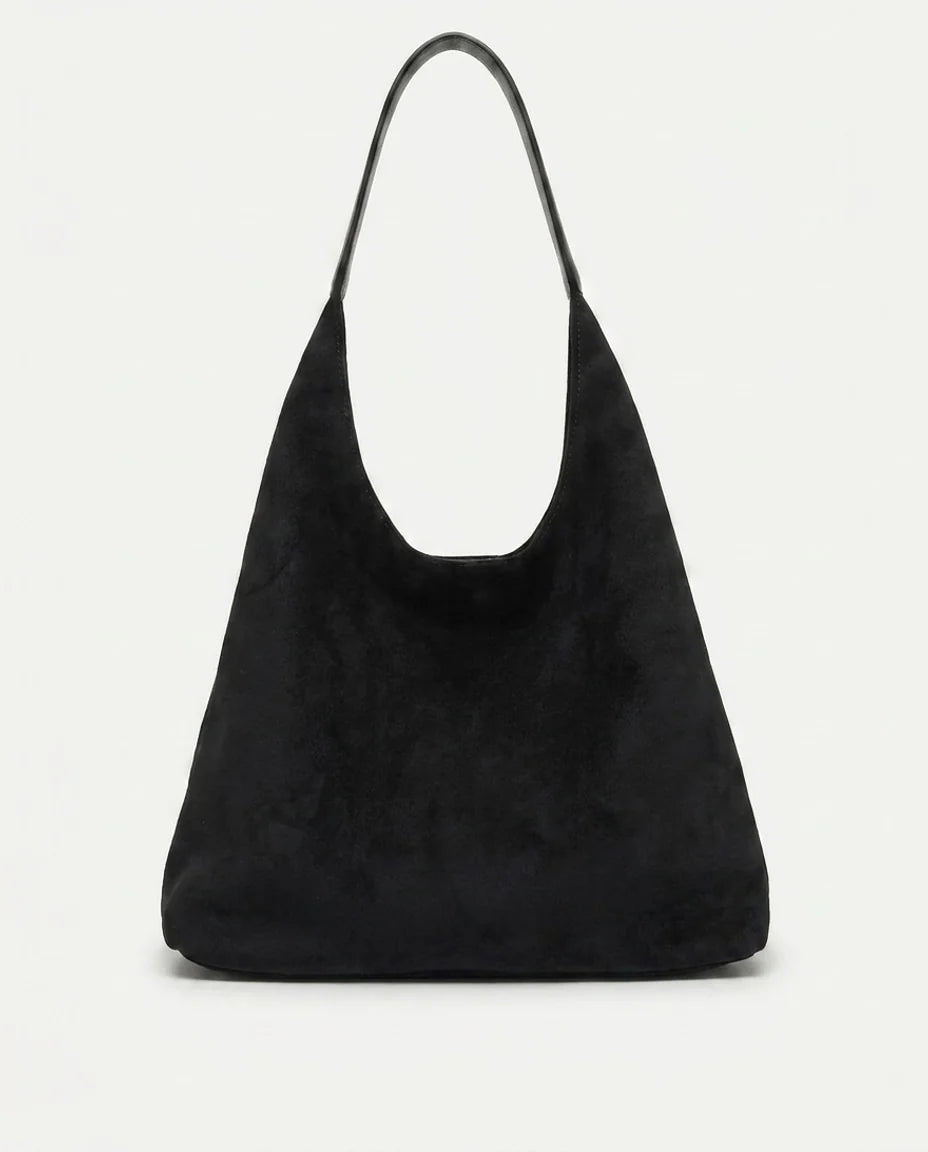 Soft Slouchy Hobo Bag | Faux Suede Shoulder Bag 3